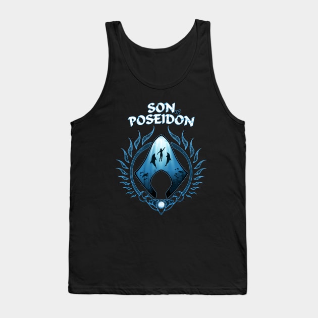 Son of Poseidon Tank Top by NicGrayTees